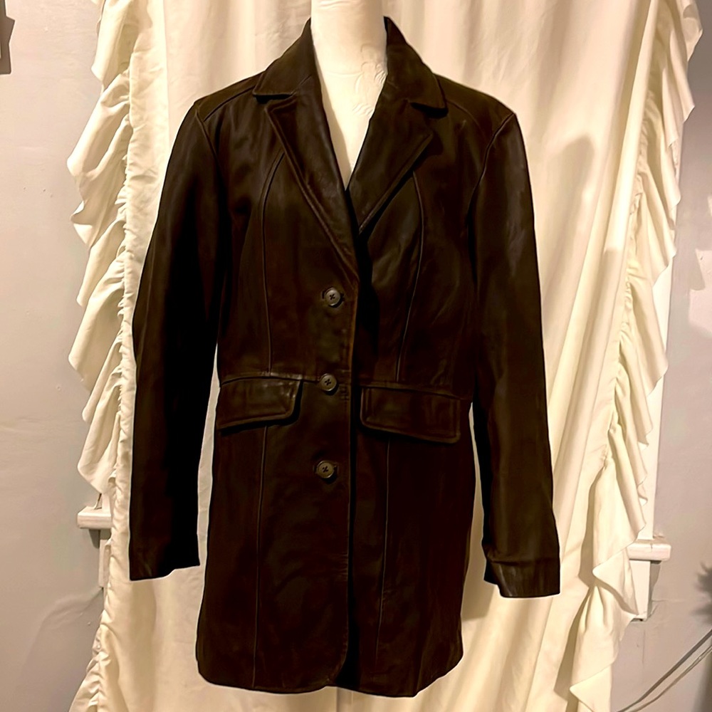 Anthroplogie leather jacket